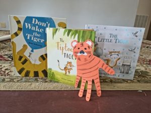 Pamplin Depot Storytime Books and Tiger Craft